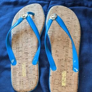 Michael Kors jelly flip flops